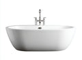 Baignoire en acrylique blanc dimensions 180 x 80 x 60 cm pour salle de bain