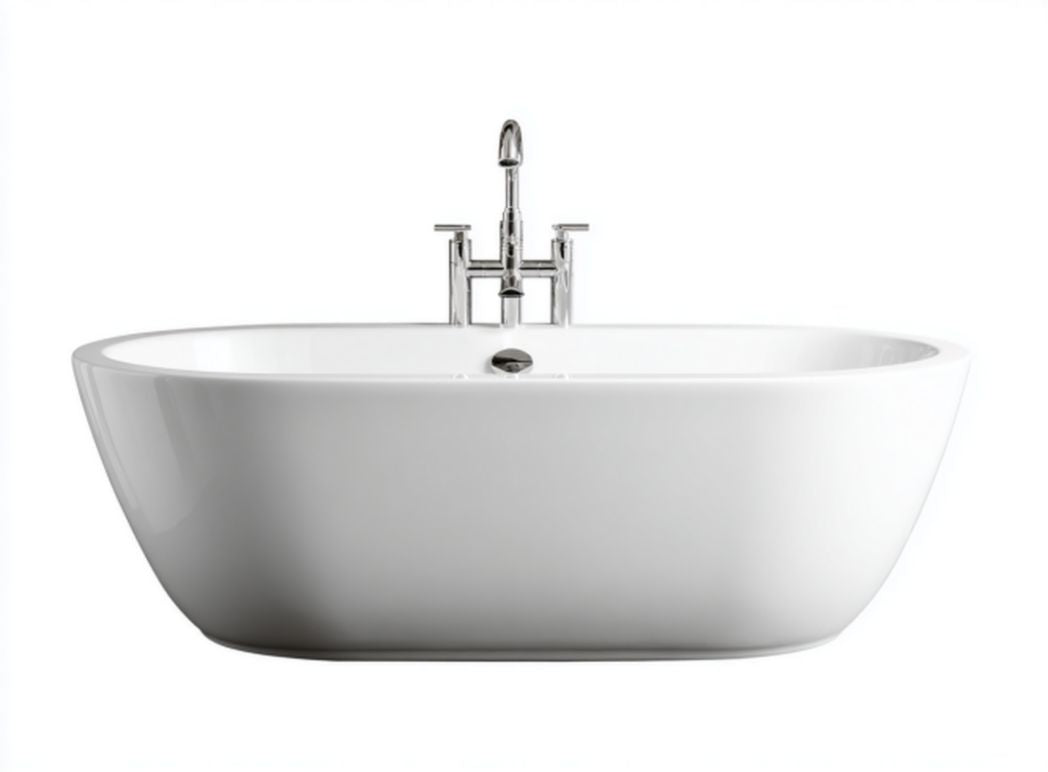 Baignoire en acrylique blanc dimensions 180 x 80 x 60 cm pour salle de bain